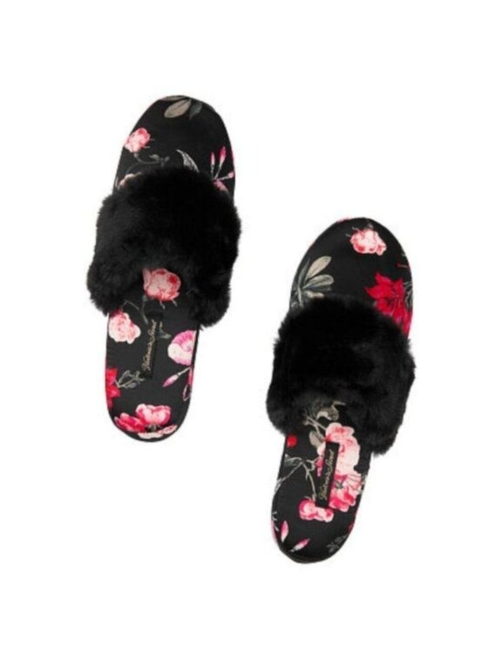 Victoria’s Secret Signature Satin Slippers, Size Small